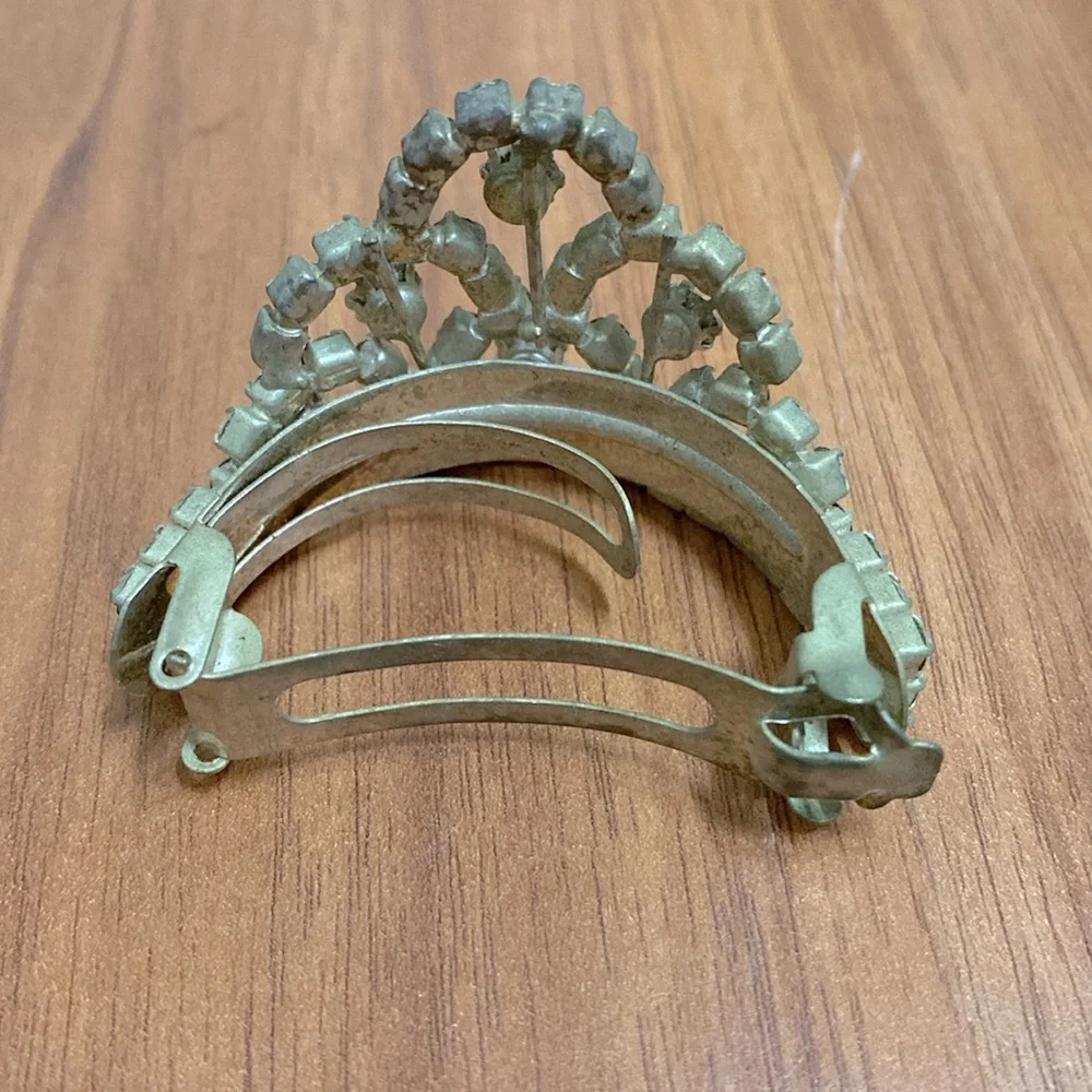 ❤️ Crown Rhinestone Hair Clip - Picture 3 of 5